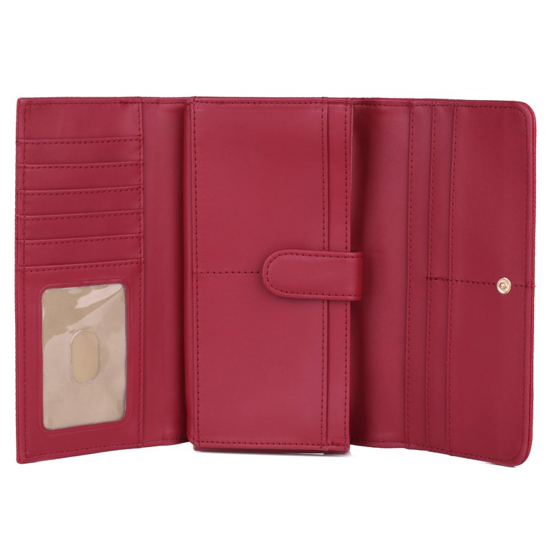 Vegan Leather Women's Wallet with RFID Blocking, Multiple Colors