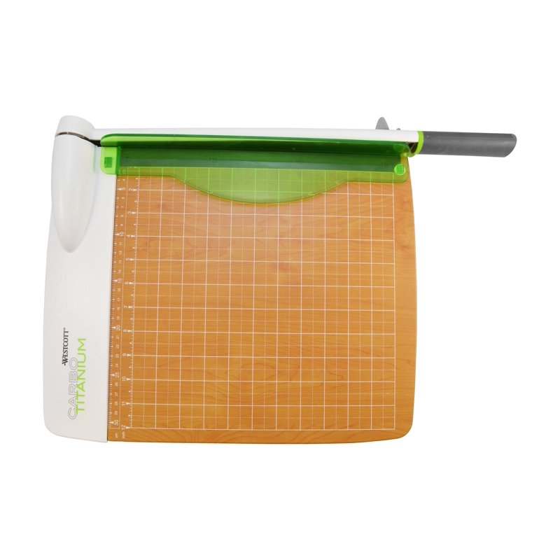 12-Inch Guillotine Paper Trimmer with Safety Guard and Soft Handle