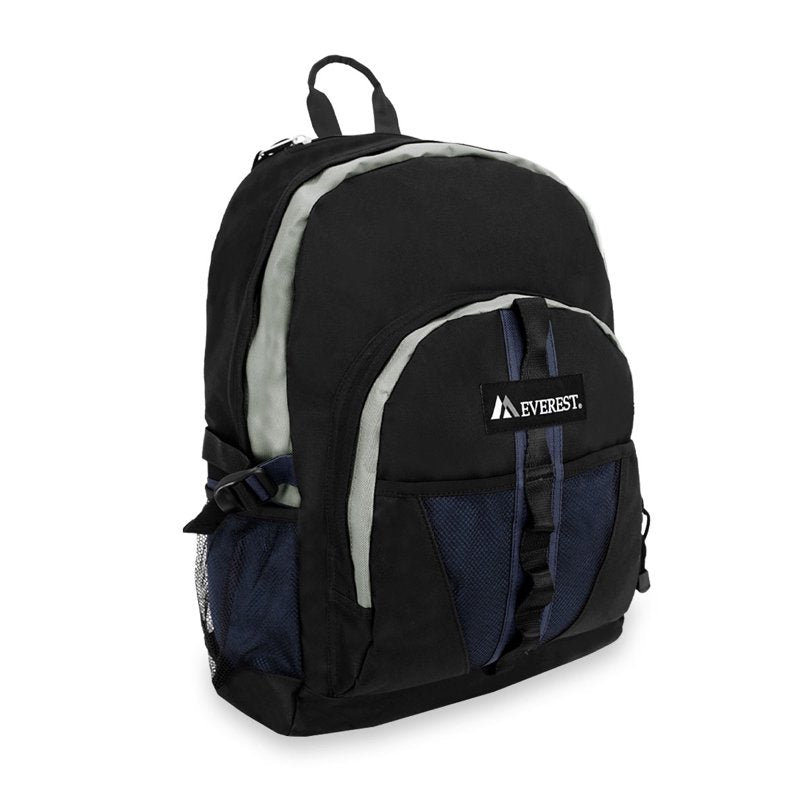 Unisex Sporty Backpack with Large Main Compartment and Mesh Pockets – 19 Inch