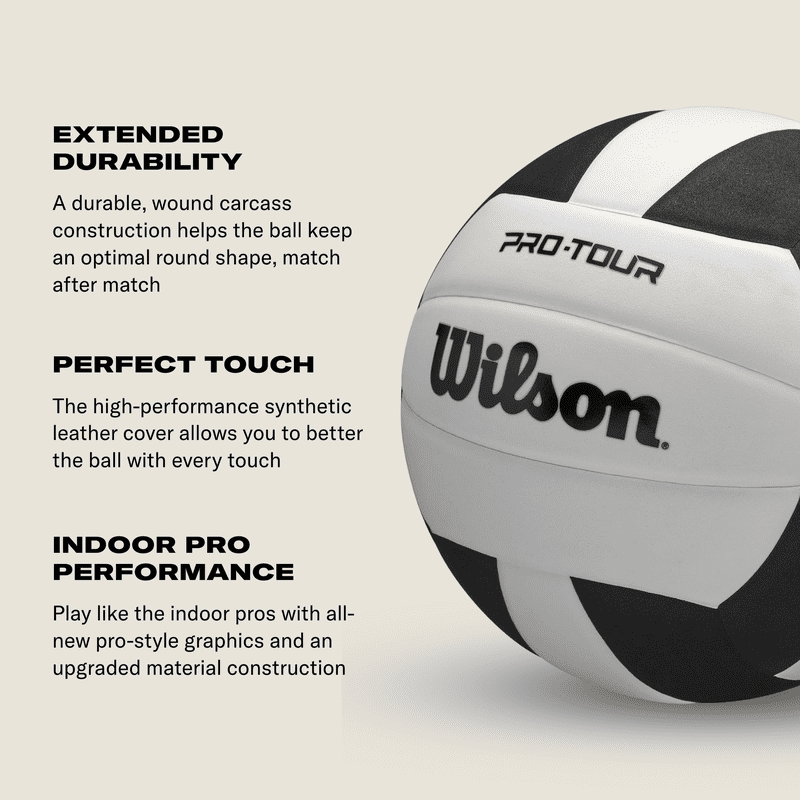 Indoor Volleyball - Official Size & Weight for Pro-Level Play - Durable Synthetic Leather Cover