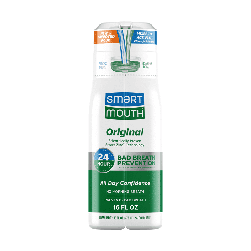2 Pack Activated Breath Rinse Mouthwash for Halitosis & Dry Mouth - 16 fl oz