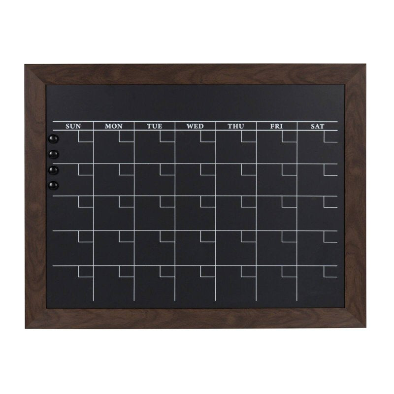 Magnetic Wall Mounted Chalkboard - 18 x 27 Inches, White