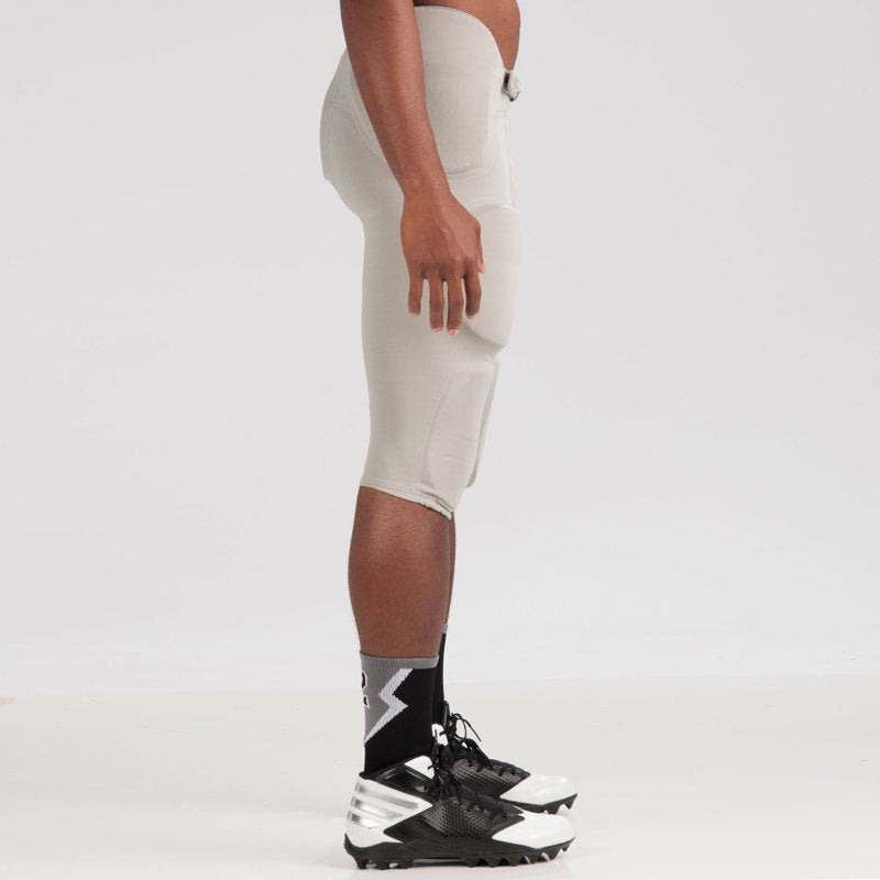 Football Pants with Sewn-In EVA Pads and D-Ring Belt - Adult Men’s Activewear