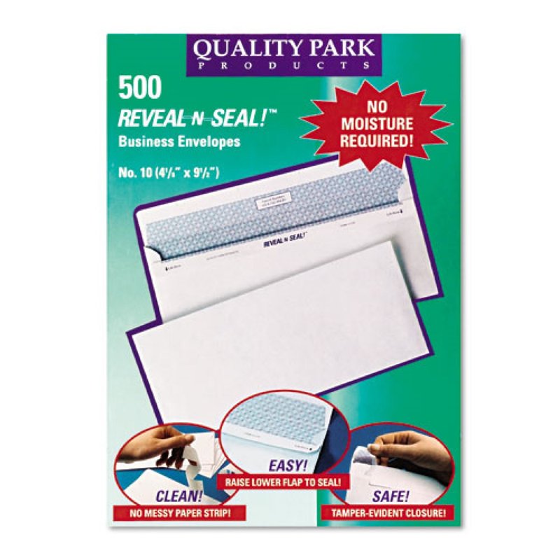 Self-Seal Business Envelopes #10 White 4 1/8 x 9 1/2 Pack of 500