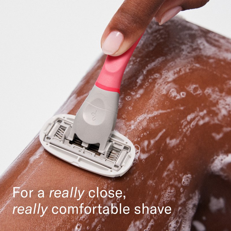 Women's Razor Shaving Set with 5-Blade Razor Handle and Cartridge