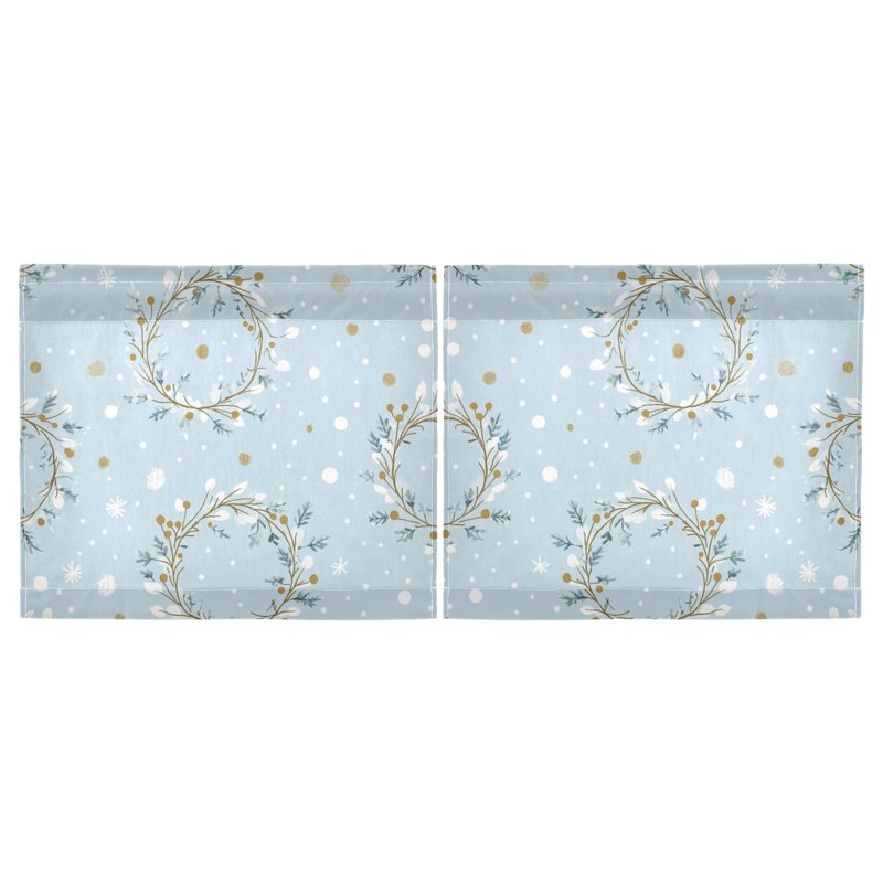 Kitchen Tier Curtains Set - Light Filtering Privacy UV Protection 2 Panels