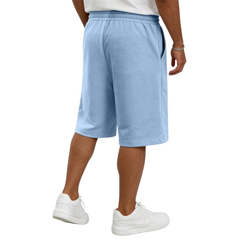 Men's Lightweight Athletic Bermuda Shorts with Pockets - Casual Sports Workout Shorts