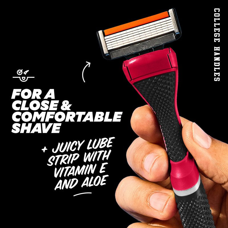 6-Blade Razor Starter Set with School Colors - Fits Classic & Signature Razors