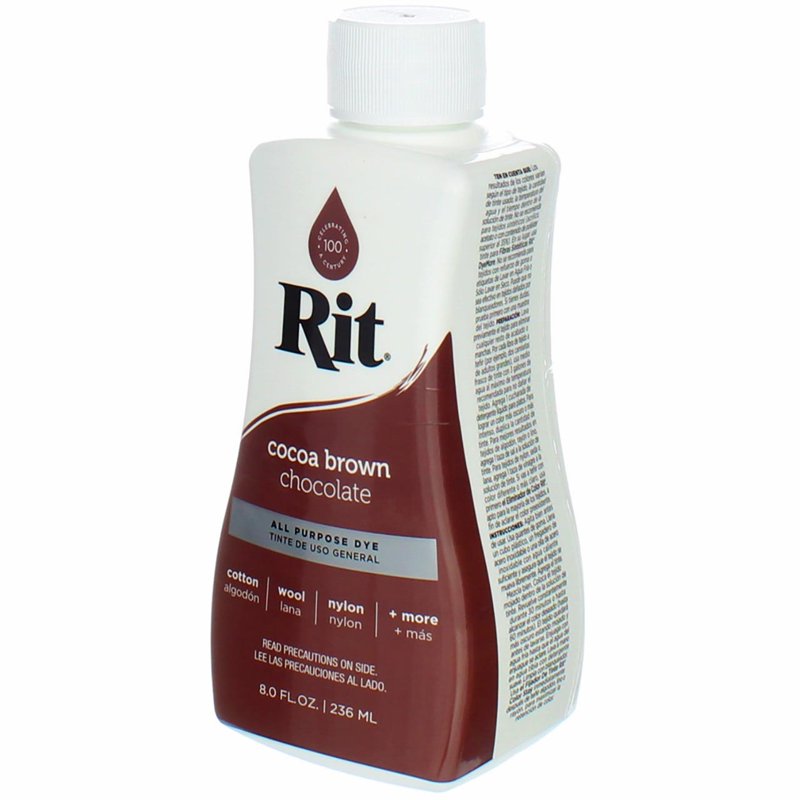 All-Purpose Liquid Fabric Dye Cocoa Brown 8 fl oz (4 Pack) - Clothing & Textile Colorant