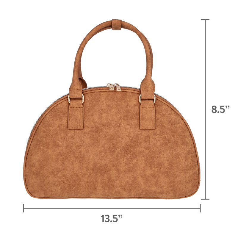Travel Vanity Tote Bag Brown Organizer for Cosmetics & Toiletries