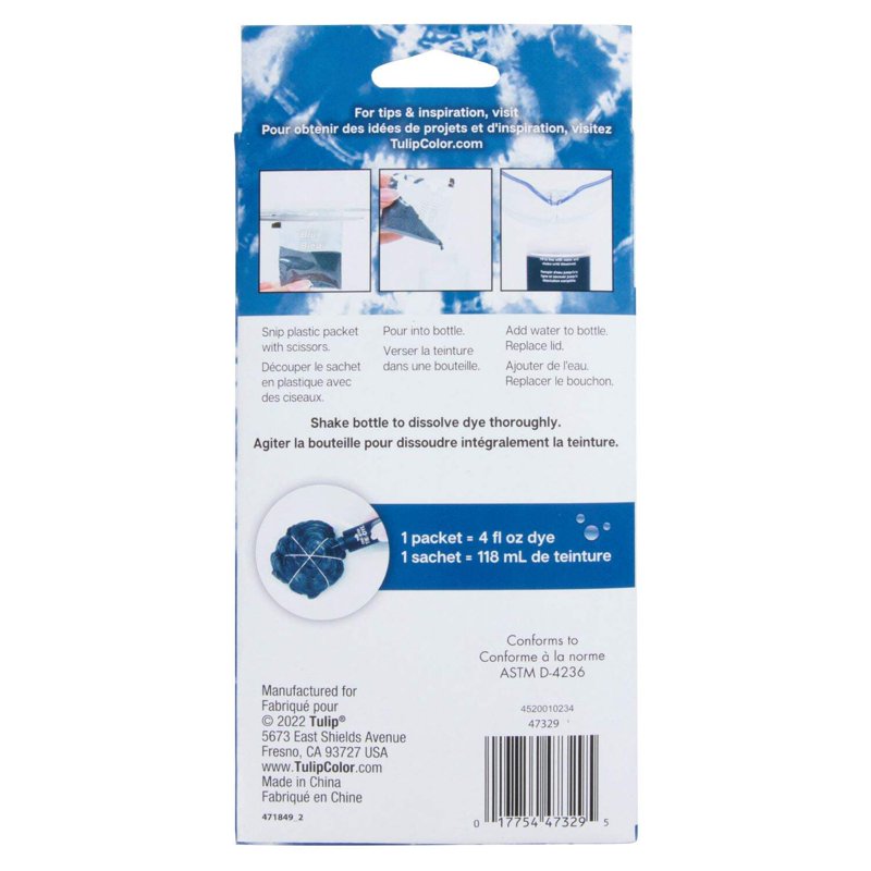 Tie-Dye Kit Refill Packs - 3 Pack 4oz Concentrated Dyes for Fabric Coloring