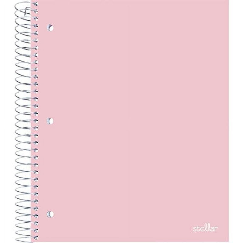 Poly Cover College Ruled Notebook - 8.5 x 11 Inch, 5 Subject, 200 Sheets