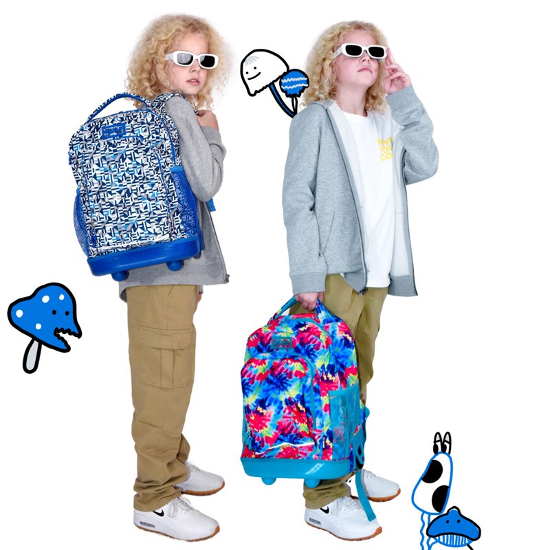 Kids 17-Inch Rolling Backpack with Wheels & Multiple Designs - Lightweight & Durable