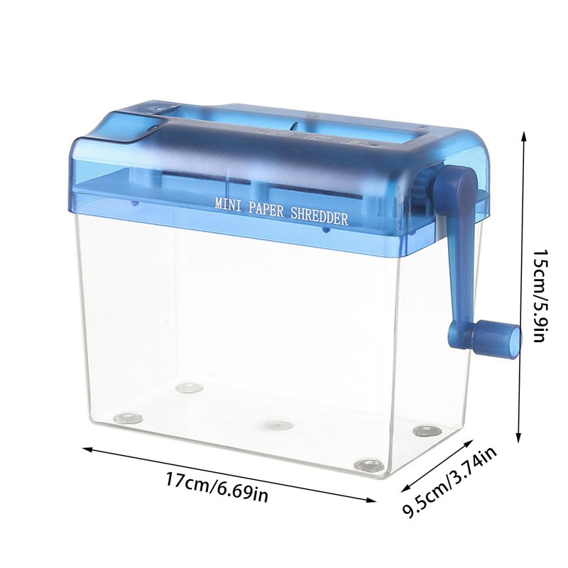 Mini Hand Shredder Portable Manual Paper Cutter for Documents and Cards