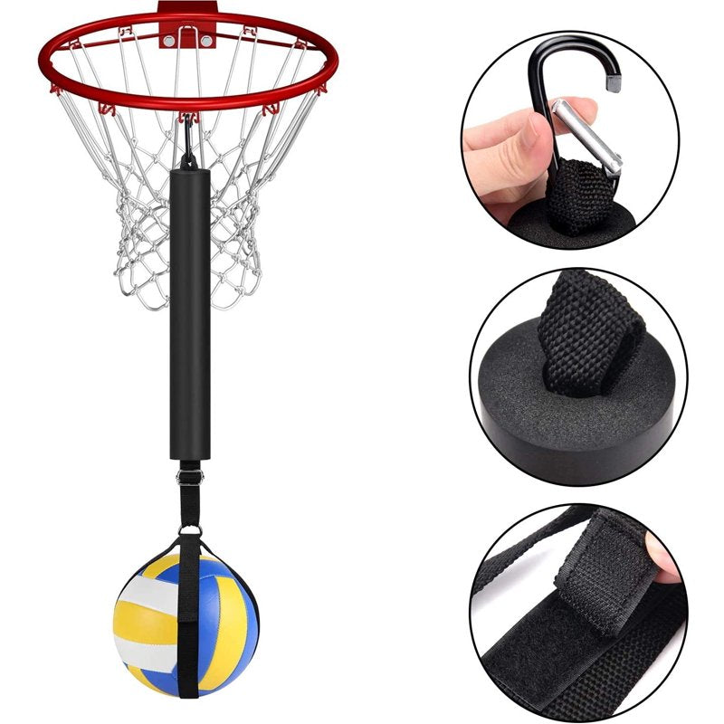 Volleyball Spike Training Aid with Adjustable Nylon Strap & Carabiner