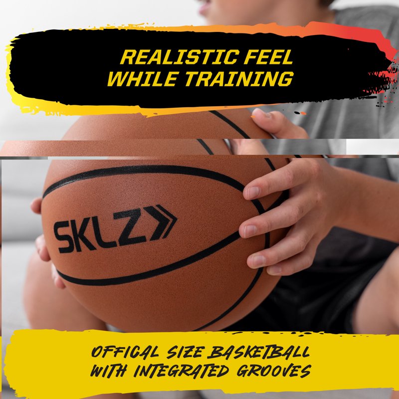 Indoor Training Basketball - Official Size 29.5 Inch Foam Dribbling Ball for Home Use