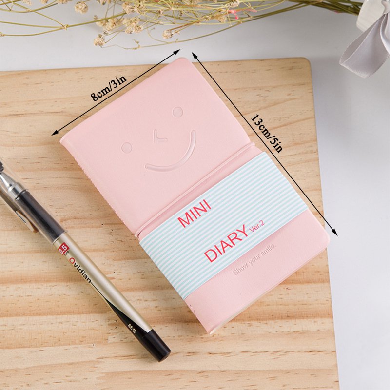 Mini Pocket Notebook Set with Imitation Leather Cover - 6 Colors, 100 Pages Each, Portable Memo Pads