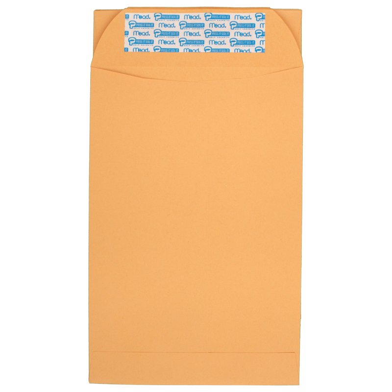 Self-Adhesive Kraft Envelope Set - 6x9 Inch Office Pack, Brown, 30 Count