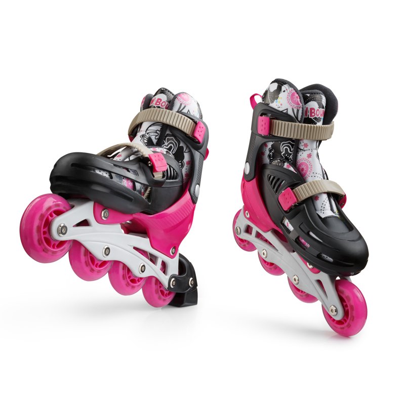 Adjustable Kids Inline Skates - Premium Roller Blades for Children, Pink