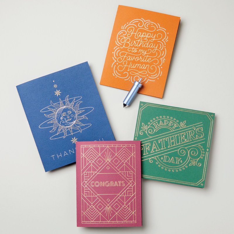 Foil Transfer Sheets - Gold & Rose Gold, 24 Sheets, 4 x 6 Inches