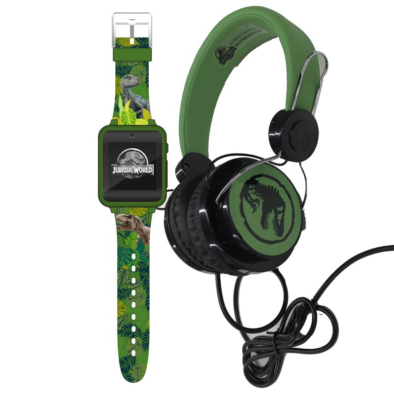 Kids Smartwatch and Headphone Set in Silicone Strap - Unisex Interactive Child Watch