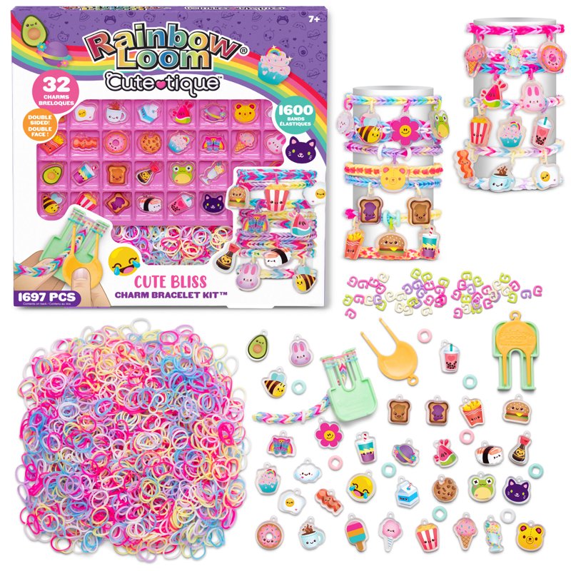 Kids Charm Bracelet Kit with 1697 Pieces - DIY Jewelry Craft Set