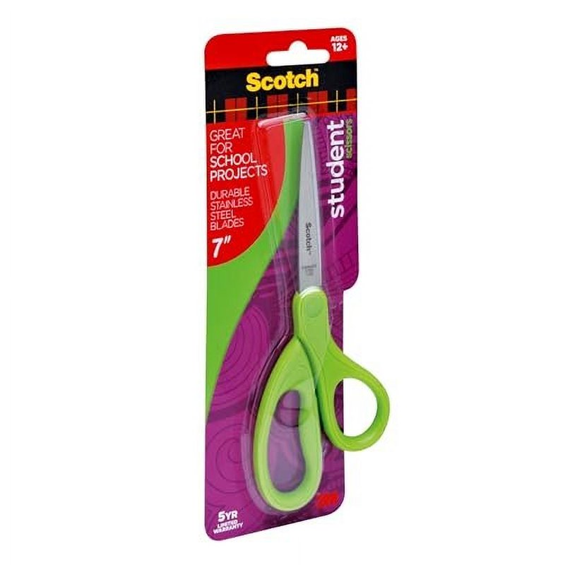 7-Inch Student Scissors Set - Multi-Color Safety Classroom Scissors