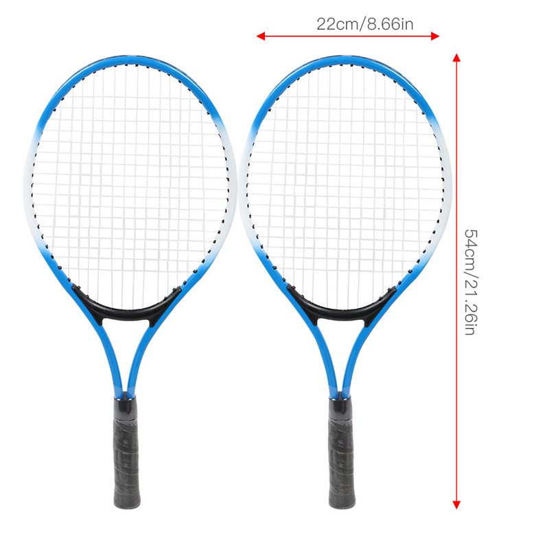 Kids Tennis Racket Set with 2 Junior Rackets, Ball & Bag - 21 Inch