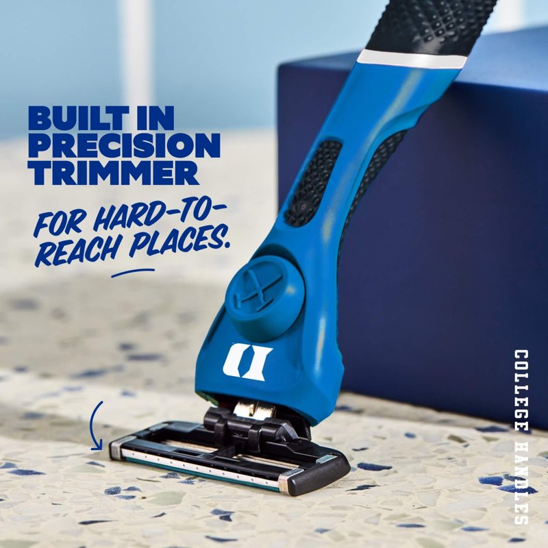 6-Blade Razor Starter Set with Reusable Handle for Men and Women