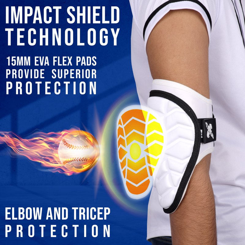 Youth & Adult Baseball Elbow Guard with Adjustable Straps - Impact Protection