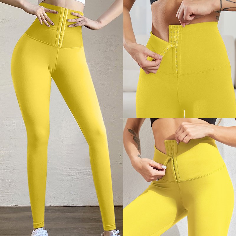 High Waist Corset Leggings for Women - Slimming Body Shaper & Workout Pants