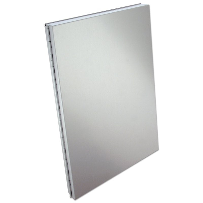Aluminum Storage Clipboard with Locking Latch and Card Holder - Silver
