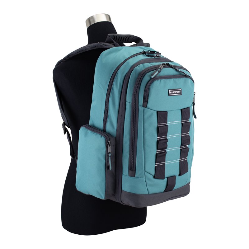 Unisex Recycled Expandable Backpack with Laptop Sleeve & Water-Resistant Bottom