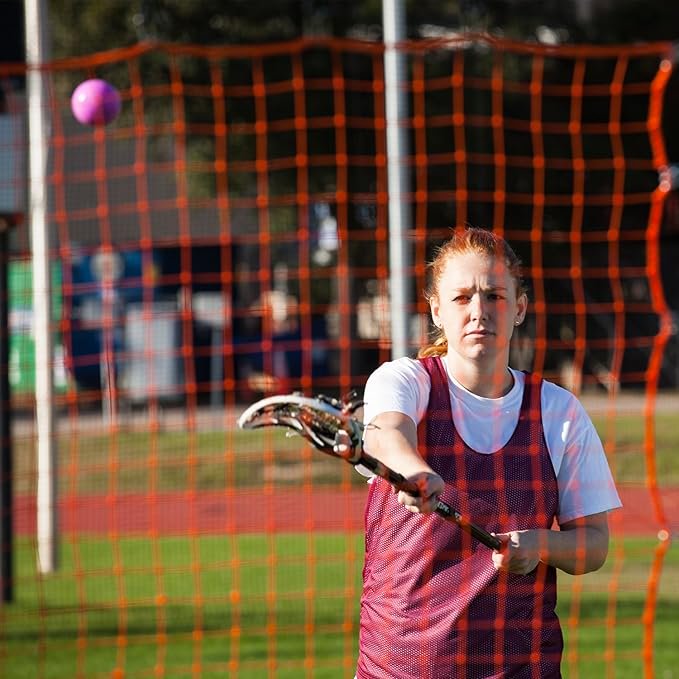 Lacrosse Bounce Target with Steel Frame Ball Return Net for Training and Drills