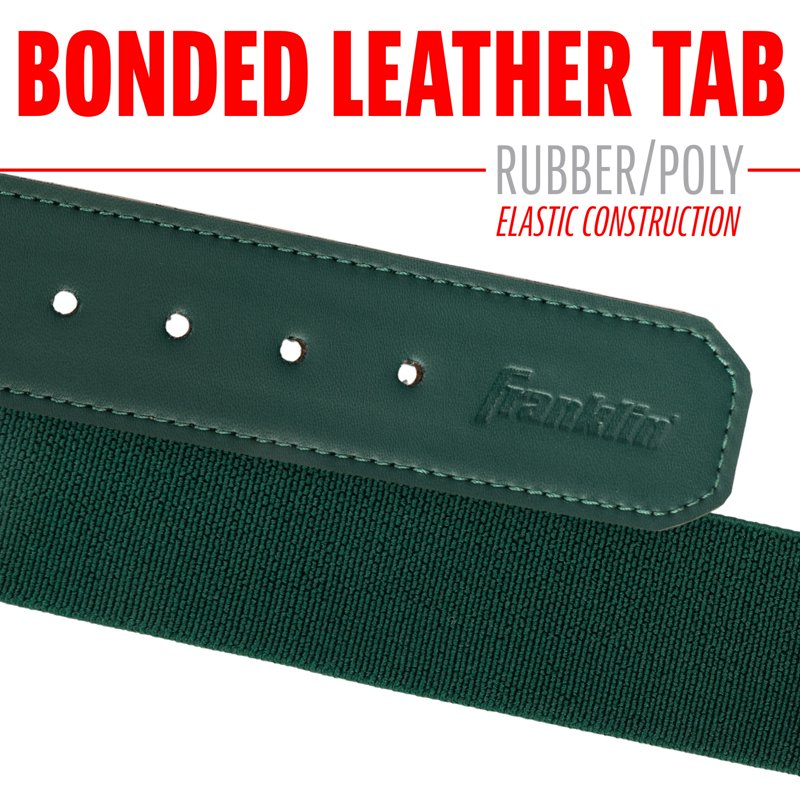 Adult Baseball Belt - Adjustable Steel Buckle, Forest Green, One Size