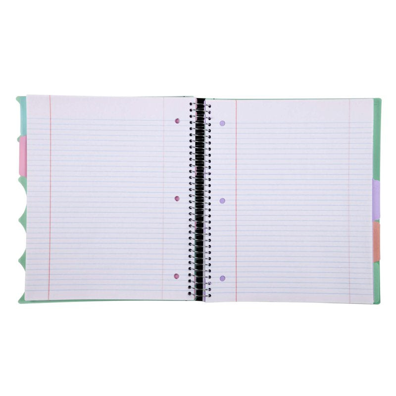 Premium Spiral Notebook 8.5x11 Inches - 5 Subject Durable Office Journal