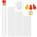 Beaded Needles Set for Jewelry Making - 65 Pcs, 3 Sizes, Needle Bottles & Threaders