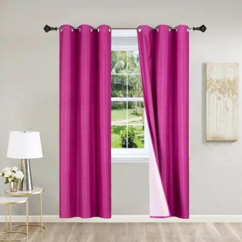 Blackout Window Curtain Panels - Room Darkening, Noise Reducing, Energy Efficient - 2 Pack, 84 Inches