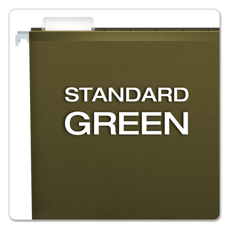 Reinforced Hanging File Folders - Extra Capacity Letter Size, 25 Pack
