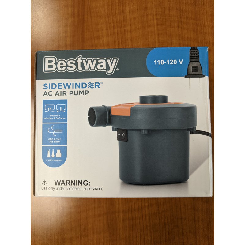 Electric Air Pump for Inflatables, Pool Toys & Airbeds - 110-120V