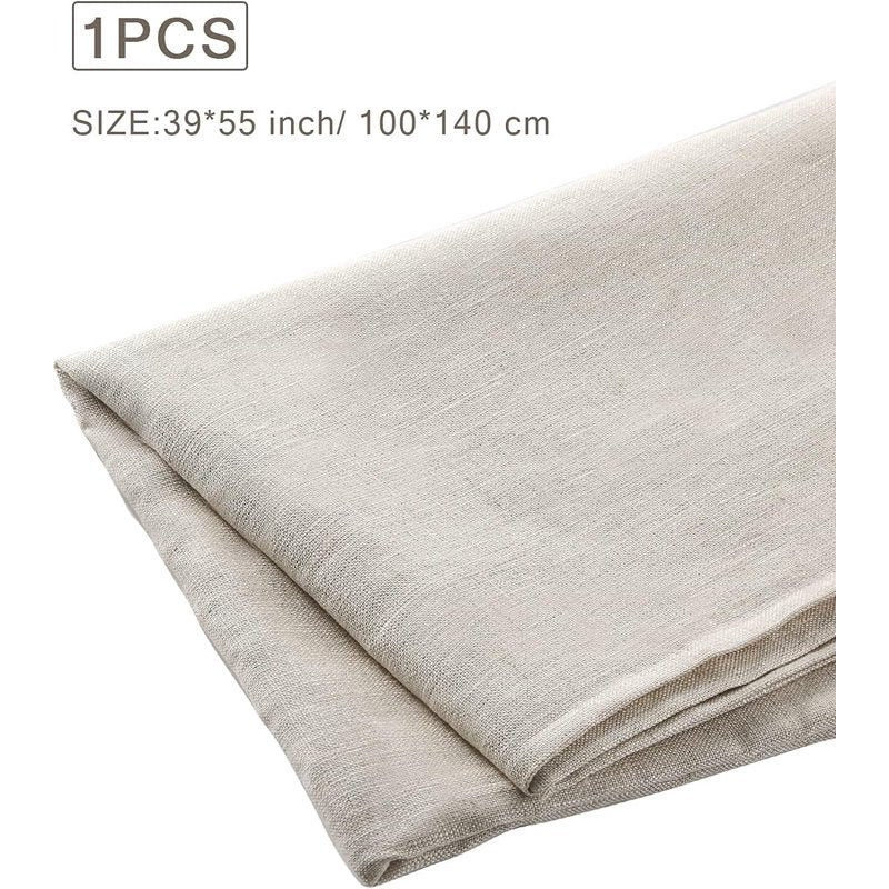 100% Linen Fabric Cloth - Solid Color Natural Textile for Sewing & Crafts