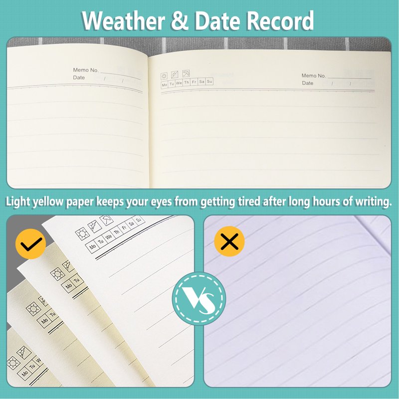 5 Pack Lined Journal Notebooks - A5 Soft Cover Leather Bulk Journals for Writing