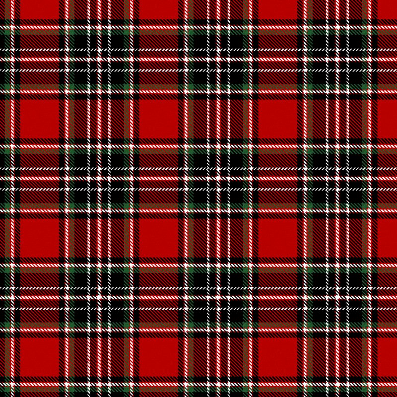 Precut Cotton Flannel Plaid Fabric Bundle - 18x21 Inches, 5 Pieces
