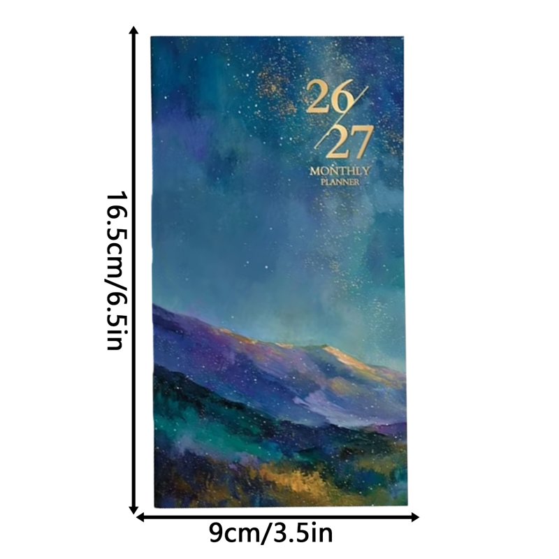 Pocket Calendar 2026-2027 Two-Year Monthly Planner Small Organizer for Purse
