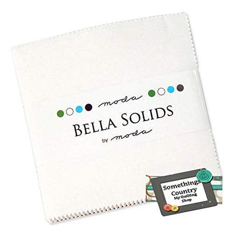 Precut Fabric Quilt Squares - 42 White 5-inch Charm Pack for Quilting & Patchwork