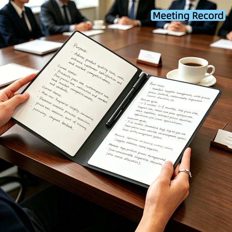 Portable Whiteboard Notebook A5 Double-Sided Dry Erase Board with Markers & Wipe Set