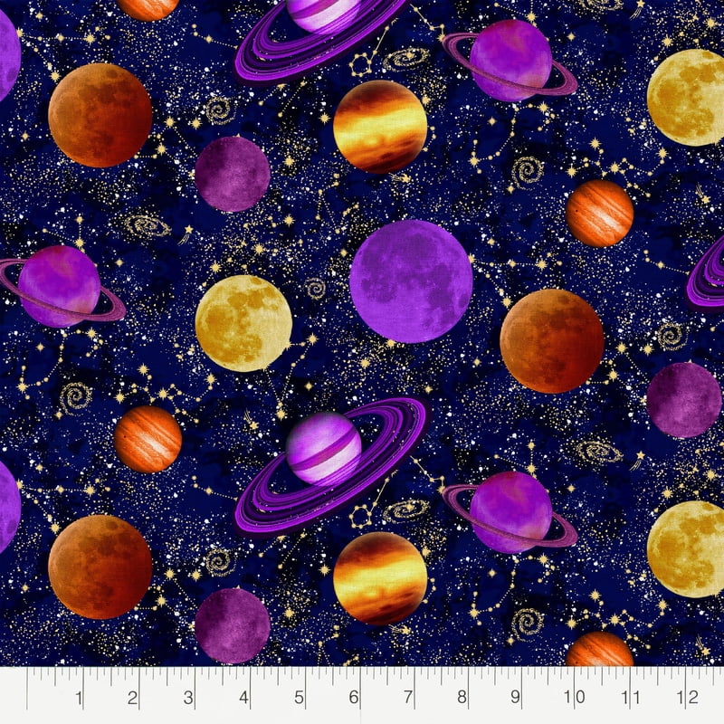 Cotton Galaxy Precut Fabric Bundle - 18x21 Inches, Multicolor 5 Pieces