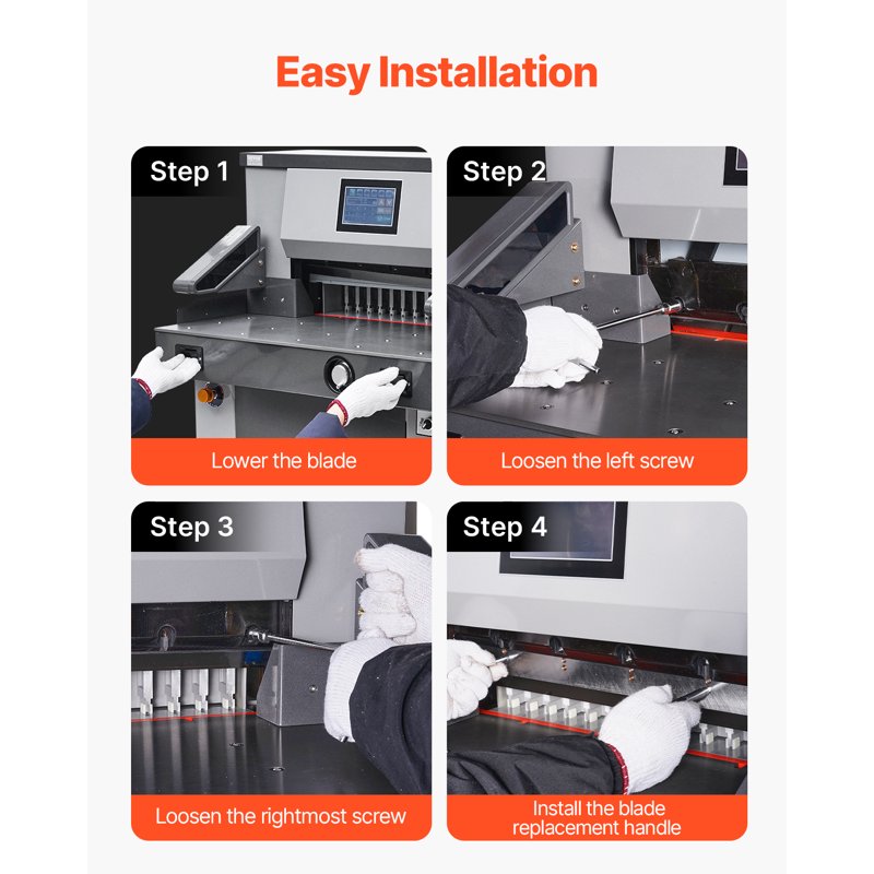 Heavy Duty Steel Paper Cutter Blade Replacement for H520TV7/E5208L - 650x80x10mm