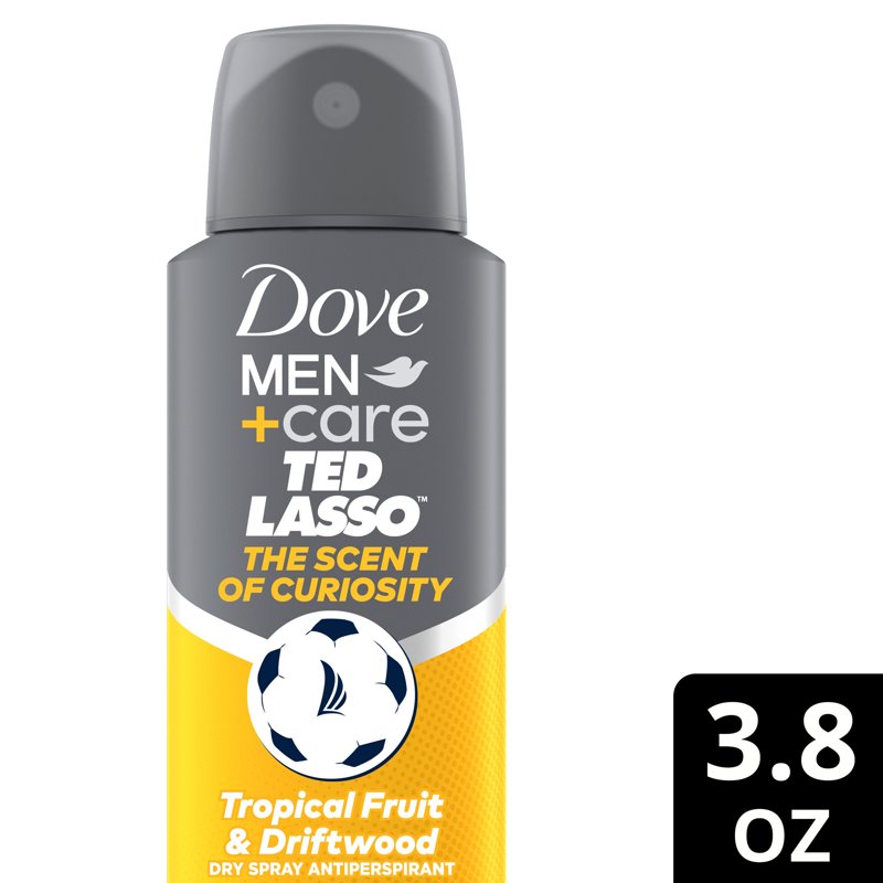 Dove Men+Care Ted Lasso Limited Edition Dry Spray Antiperspirant 72H Protection