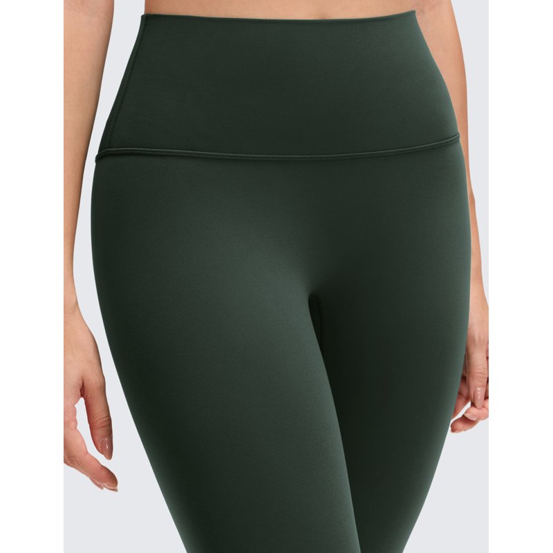 High Waist No Front Seam Yoga Leggings - 25 Inch Inseam Lounge Pants